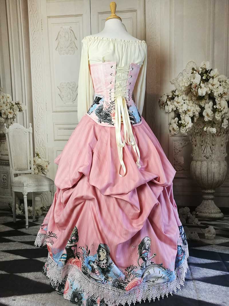 Alice in Wonderland Victorian Corset Gown  victorian wedding dress –  Gallery Serpentine