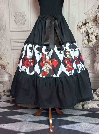 Queen of Hearts Alice Tea Length Skirt