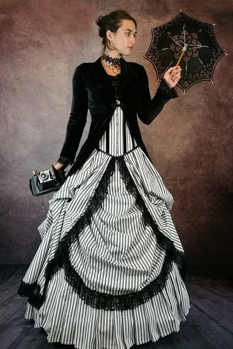 Victorian Picnic Gown Australian made gothic victorian clothing