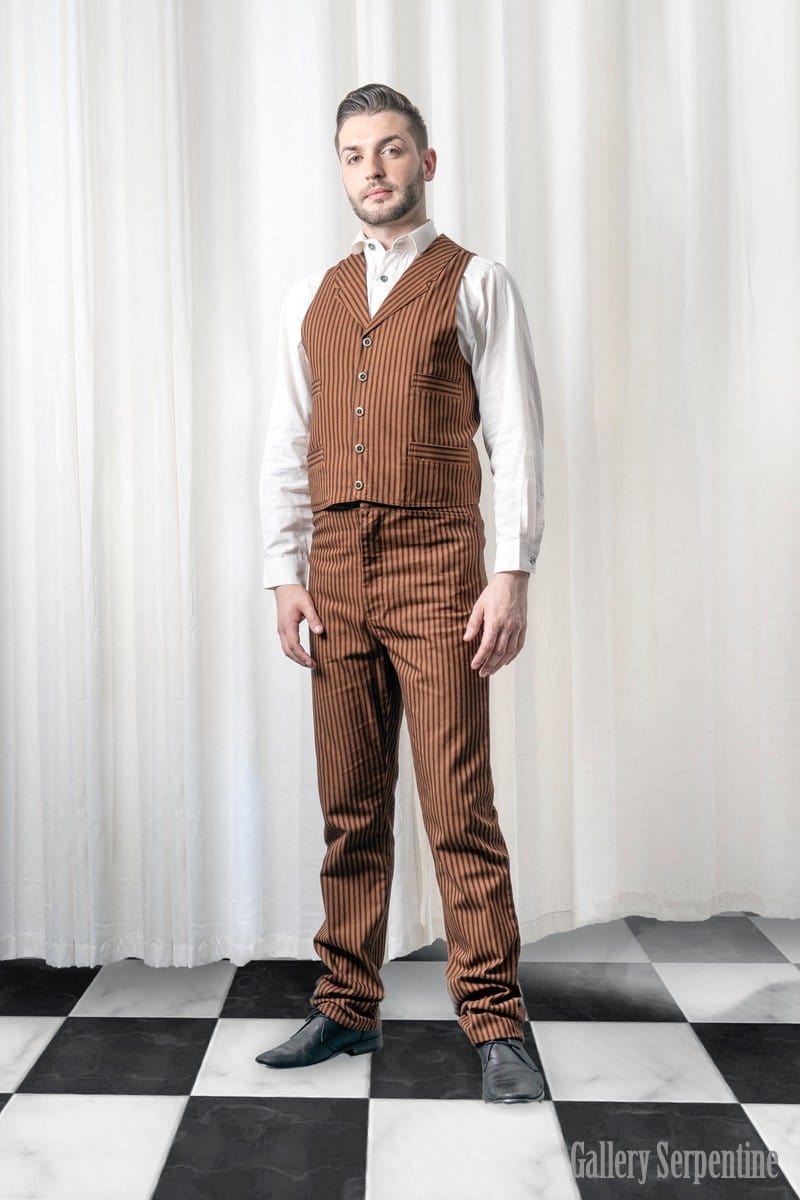 without the steampunk accessories is the steampunk styling for the Outlaw Vest in Tan
